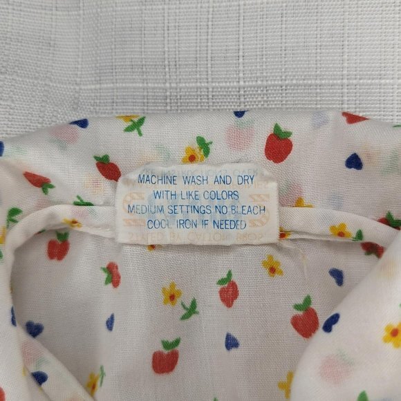 Catton Candy Baby Button Down Top Vintage 1980's - Picture 3 of 6